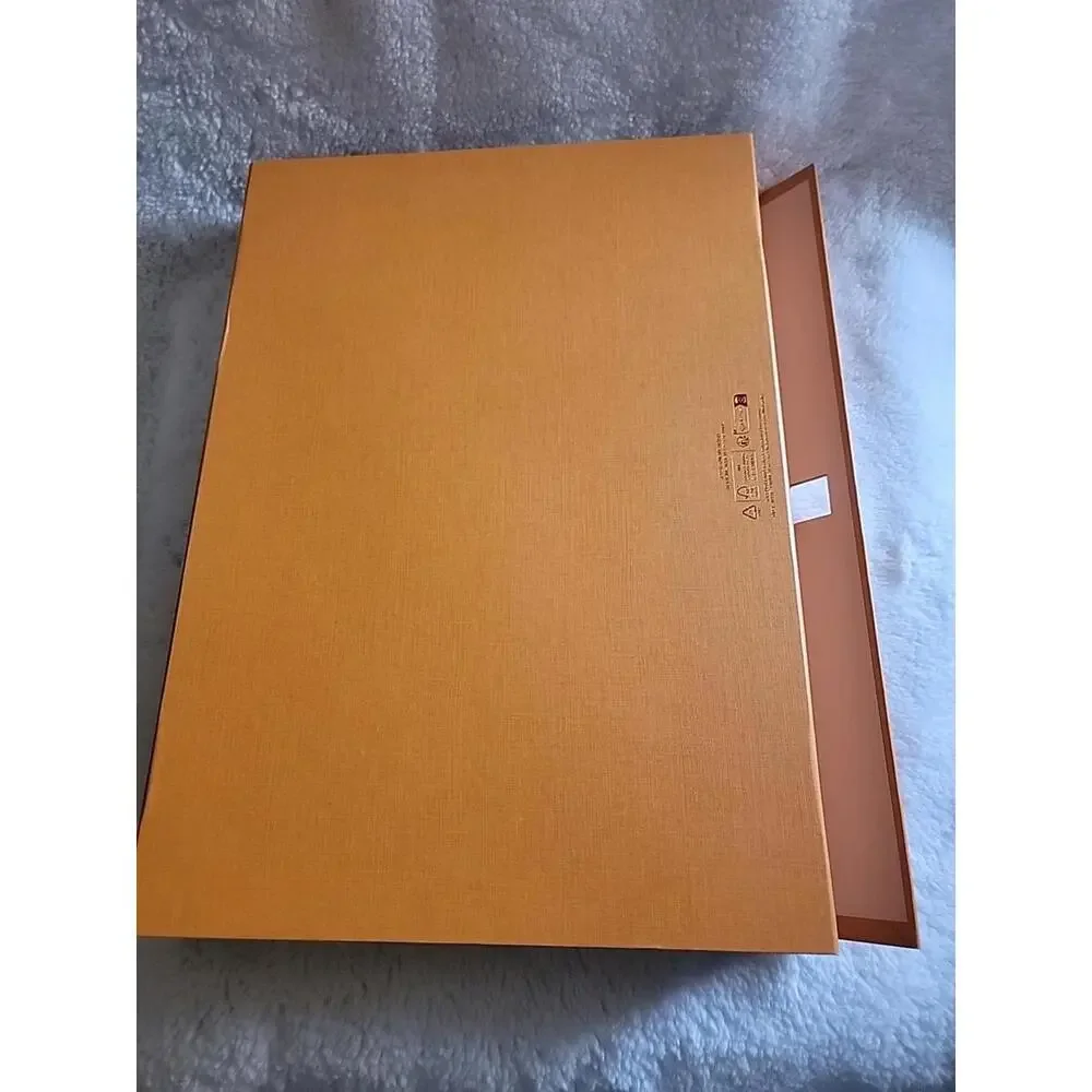 Louis Vuitton Empty Gift Box in Orange Carboard Logo Classic L 16 x W 11 x D 2